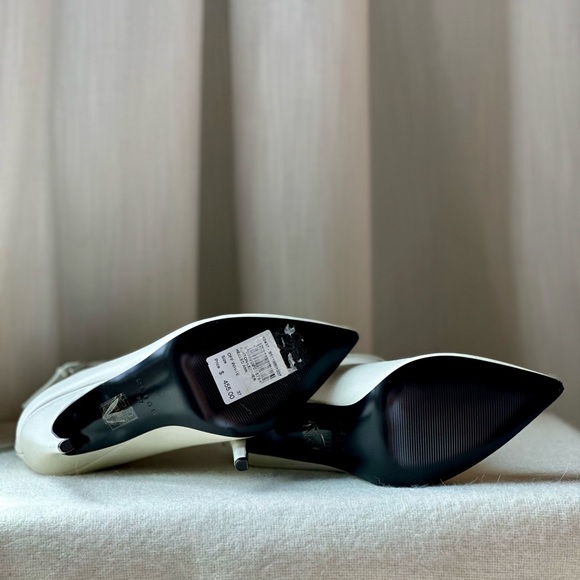 New Authentic Reiss Ashton Leather Off White Ankle Boots - Picture 5 of 7